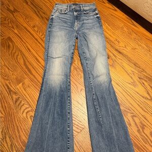 MOTHER Women's Light Wash Bootcut Jeans